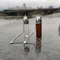 Miniatyrbillede 3 af 5: 2 stk./parti 36mm/57mm/72mm glasflaske med metalske MEP Height 57mm