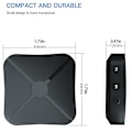 Pikkukuva 4 / 5: 2-in-1 Langaton Bluetooth 5.0 -äänenlähetin ja -vastaanotin 3,5 mm AUX RCA Langaton Musiikkiäänensovitin Mikrofonilla Autolle Tietokoneelle Televisiolle (FMY)