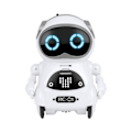 Miniatyrbilde 1 av 5: Lomme RC Robot Snakkende Interaktiv Dialog Stemmegjenkjenning Opptak Syngende Dansende Fortellende Historie Mini RC Robot Leker Gave White