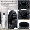 Miniatyrbilde 5 av 5: Soda-flaske adapter for Terra Glass Bottle Quick Connect Soda Bottle Attachment Refill Cap Black