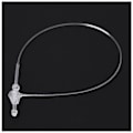 Miniatyrbillede 3 af 4: 500 stk. Hvide Snap Lock Pins Loop Pris Tag Fastener 5\" 130mm [DB]