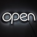 Miniatyrbillede 3 af 5: LED Neon Åben Skilt Lys Til Forretning Bar Klub KTV Vægsmykning Kommerciel Belysning White