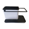 Miniatyrbillede 1 af 5: Vaskesænks Organiser Caddy Svampeholder Organiser Oprydning Dræner Vand Til Køkken 12-29BY Black Wihte