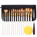 18-piece brush set White