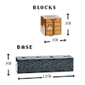 Miniatyrbillede 2 af 5: Minecraft Blokbygningslys 16 Omstillelige Lysblokke og Bedrock Base Minecraft Soveværelsestilbehør Lampe Natlys Gave