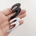 Miniatyrbild 5 av 5: 3D Krom Svart ABS Bokstäver Baklucka Baklucka Bil Emblem Badge Sticker Dekaler För Mazda 3 6 TillbehörBY Chrome MAZDA 6