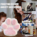Miniatyrbillede 3 af 5: Taba Squishy Stor Kattepote Silikone Klemmelegetøj til Stresslindring, Kattepote Kæmpe Pote Squishy Sensorisk Legetøj Walkbee