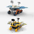 Miniatyrbilde 5 av 5: Solcelled Mars Rover Robotsett med to utgangsenergimodus, Solcelled Mars Roversett, Romutforskning Leke, DIY Utdanningsleker for Vitenskap og Teknologi yellow