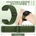 Miniatyrbild 3 av 5: 3-pack elastiska nylonremmar kompatibla med Fitbit Versa 4-rem/fitbit Versa 3-rem/fitbit Sense-rem/sense 2-rem, mjuk ögla justerbar sportrep