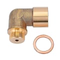 Miniatyrbilde 4 av 5: Oppgradert M18 x 1,5 O2 Oksygensensor Forlengeravstand 90 Grader 02 Bung Forlengelse