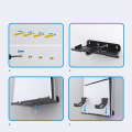 Miniatyrbillede 2 af 5: Vægmontering Beslag Til Ps5 Slim Med Dobbelt Controller Holder, Metal Vægophængningsbase Holder Organiser Opbevaring Hængende Til Ps5 Slim black