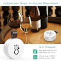 Miniatyrbild 3 av 5: Bluetooth-termometer hygrometer, trådlös termohygrometer mini, med smart sensorapp, datalogger och exportdata för sovrum, barnrum, vinkällare 2 pcs