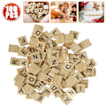 Miniatyrbillede 1 af 5: 300 stk Træ Scrabble Fliser Udskiftning Træ Alphabet Pick Bogstaver Spil Håndværk