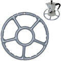 Miniatyrbild 1 av 5: Legering Multifunktionell Gasring Reducer Trivet Spishäll Hällkokare Värme Simmer