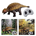 Miniatyrbillede 2 af 5: Realisttisk RC Dinosaur Legetøj til Børn - Uddannelsesmæssige Brøllyde, 360 Graders Rotation, Stunt Brachiosaurus [DmS] Ankylosaurus
