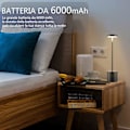 Miniatyrbillede 3 af 5: Ledningsfri Bordlampe, Genopladeligt Batteri, 2 Lysstyrke Niveau, Natlampe, Til Stue, Soveværelse, Kontor, StudieBY