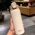 Miniatyrbild 1 av 7: 1 st termosflaska med sugrör 530 ml 750 ml thermal i rostfritt stål Bilisolerad kolv Vattentumlare för utomhussporter white 750ml