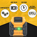 Miniatyrbillede 5 af 5: Til Dewalt Flexvolt 20v/60v Max Batteri 9ah Dcb609 Lithium-ion Dcb606 Dcb612 Dcb609 Dcb205 Dcb200 Dcb182 Batteri Til Dewalt 20v 1PCS 18V 3.0Ah