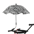 Pikkukuva 1 / 5: Universaali Tuolin Varjo, Säädettävällä Kiinnikkeellä, UPF 50+ Kiinnittettävä Aurinkovarjo AuBY Zebra print