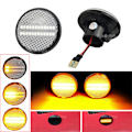 Miniatyrbild 1 av 2: Dynamiskt blinkande LED-sidorepeaterlampa för Mazda MX5 MX-5 MK1 MK2 MK3 1989 1999 2000-2015 - dynamisk kristall Crystal Dynamic