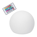 Miniatyrbillede 4 af 5: LED-kuglelys RGBW-globelampe natlys med 16 farver dæmpbar 4 tilstande 24-tasters fjernbetjening 12x12cm