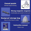 Miniatyrbilde 3 av 4: Magnetisk Sjakkspill, Morsomt Bordspill Magnetpuslespill Strategispill, Magnetisk Brettspill Familiebrettspill Julegave Til Barn Voksne  (FMY) B With Rope