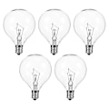 Pikkukuva 1 / 2: 5 kpl E12 Tuoksuvahadiffuusorin lamppua 25W himmennettävä pallomainen kirkas lamppu -CDSX transparent color 7.00X5.00X5.00CM