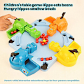Miniatyrbild 2 av 4: Hungry Hippos Äter Bönor Spel Snabbt 4 Spelare Kul Brädspel Förälder Barn Interaktivt Spel Stressavlastande Leksaker