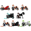Miniatyrbilde 1 av 5: 8-pakks Ghost Rider Byggeklosser Lekesett for Barn og Voksne - Julegave eller Hjemkomstgave