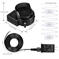 Miniatyrbilde 3 av 5: Oppblåsbar vifte, reservedeler til viftemotor for hagedekorasjoner, 1,0A vifte for hage, Halloween og jul, 10,2V/1,0A adapter