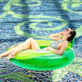 Miniatyrbillede 5 af 5: Pool Oppustelig Flydelegeme Til Voksne Oppustelig Pool Flydelegeme Rør Pool Svømme Ring Green