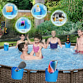 Miniatyrbillede 3 af 5: Kopholdere til overjordiske pools, poolkopholdere til drikkevarer overjordiske pooltilbehør, plastik pool drikkevareholder 2pcs