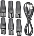 7st 5V Ersättningsströmkabel för Elektriska Hårklippare, Skäggtrimmers USB-adapter [DB]