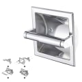 Miniatyrbillede 4 af 5: Vægmonteret Toiletpapirholder i Rustfrit Stål, Indbygget Toiletpapirholder, Rulle Dispenser til BadeværelseBY Silver