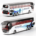Miniatyrbild 1 av 5: 1:32 Högkvalitativ Legering Dubbeldäckare Buss Ljud Ljus Metall Diecast Drag tillbaka Simulation Lyx Sightseeing Bussfordon Barnleksaker [DmS] White3