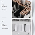 Pikkukuva 5 / 5: Sisäkattolukulamppu Dome Lamp B5 Golf Mk4 Fabia 1Td947105 3B0947105C 3B0 947 gray