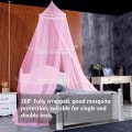 Miniatyrbilde 4 av 5: 1 Sett Hengekøyebøyle Foldbar Glødende Polyesterstjerner Prinsesse Hengekøyebøyle Soverom Innredning Husholdningsartikler Qinghai Pink L