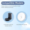 Miniatyrbillede 2 af 4: Reservedele Kompatibel Med 360 S8, 360 Botslab S8 Plus Robotstøvsuger Tilbehør, 1 Hovedbørste, 4 Sidebørster, 3 HEPA-filtre, 3 Mopper