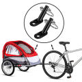 Miniatyrbild 3 av 4: 2 Set Cykelvagnskopplingar Stålkoppling Cykelvagnsfäste Adapter Vagnsfäste Koppling Med Snöflinga Multiverktyg 18 I 1BY