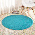Miniatyrbillede 1 af 5: Bademåtte Skridsikker Absorberende Brusebad Badeværelsesmåtte Rund No.a7BY Blue 80 diameter