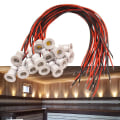 Miniatyrbilde 1 av 3: 20 stk små spot LED-lys spotlight 1W 12V vanntett stemningsbelysning for tak, badstue, takutstikk, trapper, gangveier, gårdsplasser, skap BY Warm white 3000k 120 degree