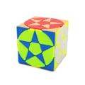Pikkukuva 4 / 5: Magic Pentacle Cube Ammattimainen Outojen Muotojen Tähti Pentagrammi Magic Cube Kilpailun Nopeus Puzzle Kuutiot Lelut Lapsille White