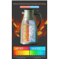 Miniatyrbild 4 av 4: Isolerad vattenkokare med glasfoder, extra lång isolering, termos, hemmakoffe white 1900ml