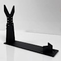 Miniatyrbilde 1 av 5: Klar Akryl Håndvåpen Display Stativ Pistol Stativ Holder For 5 Girs Justerbar Kort Lekevåpen Modell Visning Stativ Black