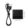 Pikkukuva 5 / 5: 5-in-1 Akun Latauslaite 5 kpl 3.7V 550mAh Li-Po Akkua ja USB-kaapeli SYMA Q11 H99W:lle