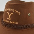 Miniatyrbillede 3 af 5: Europæisk og Amerikansk Yellowstone Buet Skygge Cowboyhat Retro Jazz Hat Yellowstone Cowboyhat Ridderhat