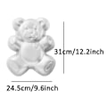 Miniatyrbillede 3 af 3: 2024, 12 Tommer Teddybjørn Formet Aluminium 3D Bageform Kageform Tin Fødselsdagskagepande - Teddybjørn