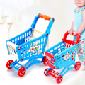 Miniatyrbillede 2 af 5: Fleksibel Hjul Indkøbsvogn Legetøj Aftagelig Farverig Indkøbsvogn Trolley Legetøj Til Uddannelse Blue Red