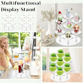 Miniatyrbilde 3 av 5: Julepynt Stativ 7 Kolonner Akryl Transparent Stativ For Cupcakes, Smykkeutstilling