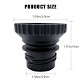 Miniatyrbilde 3 av 5: Soda-flaske adapter for Terra Glass Bottle Quick Connect Soda Bottle Attachment Refill Cap Black